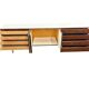 Vintage XL buffet/sofa bed on 'Enro Fabry' hairpin legs.