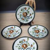 Set 4 plates Boch Argenteuil