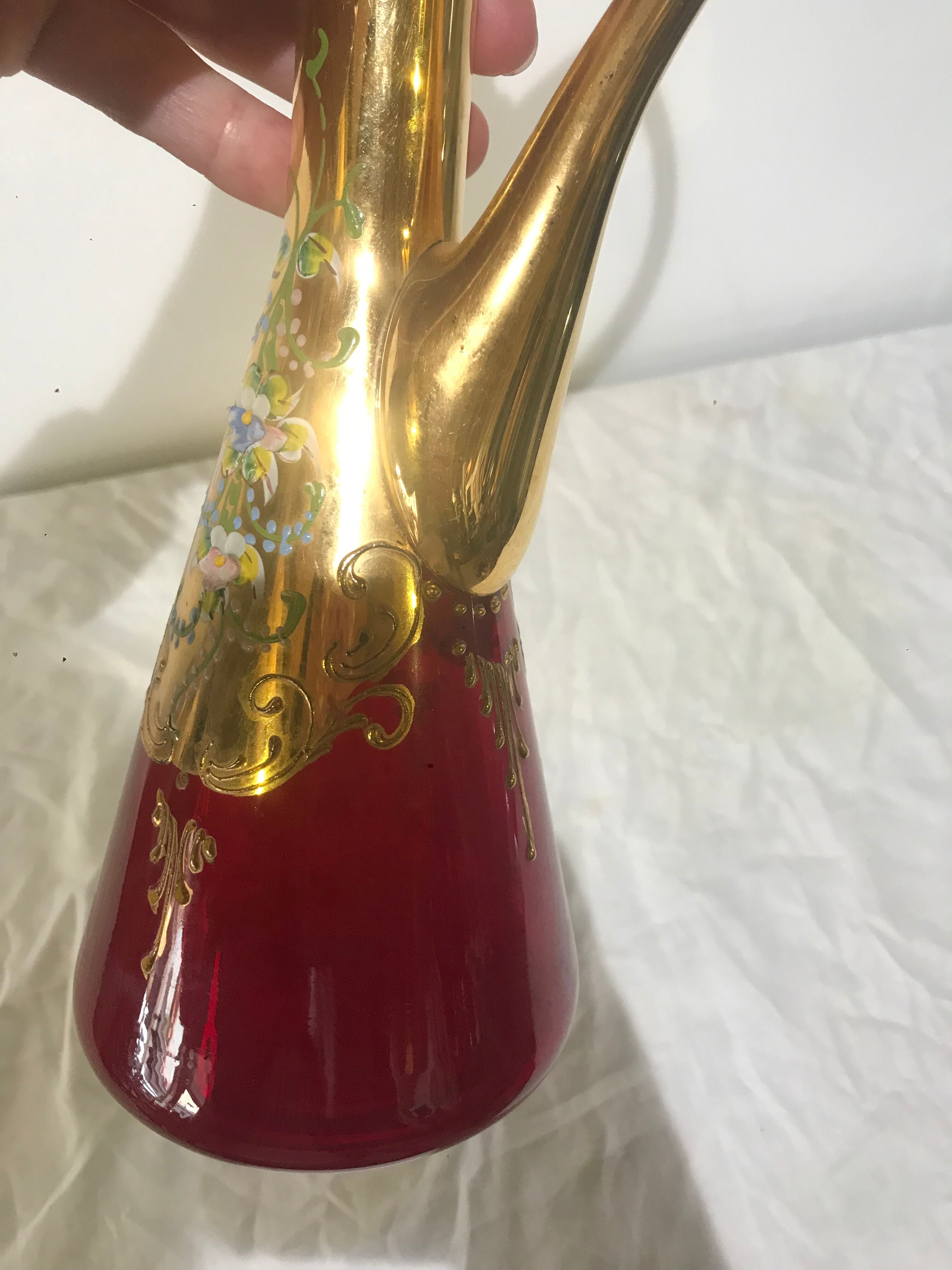 Carafe murano glass