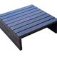 Vintage slatted coffee table design Wenge solid 70s minimalist