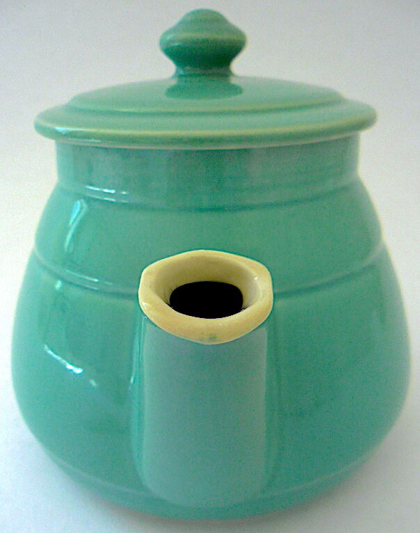 Théière en céramique vert d'eau