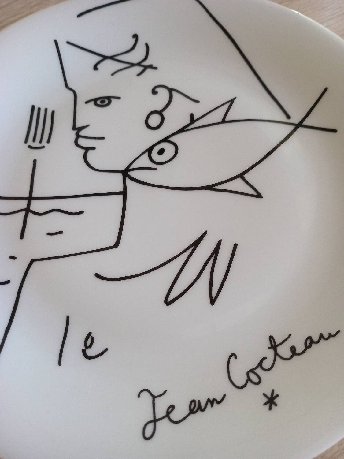Assiette Cocteau Poseïdon