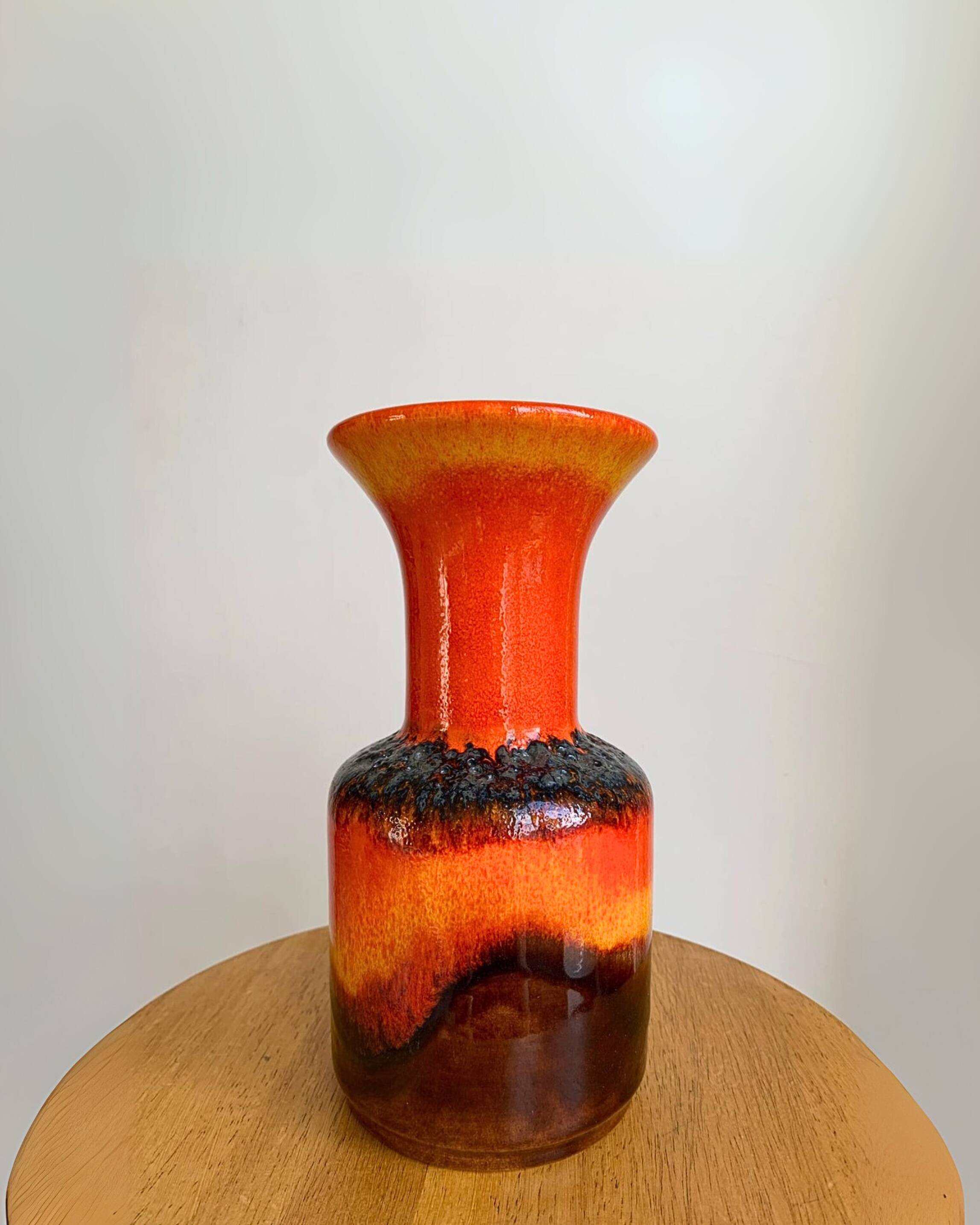 Vintage Jasba Fat Lava Vase – Germany, 1960s