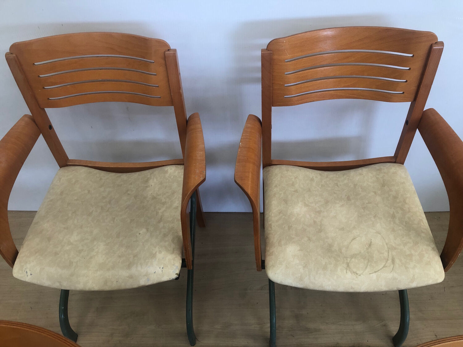 Set of 4 community armchairs by Meuble Magne