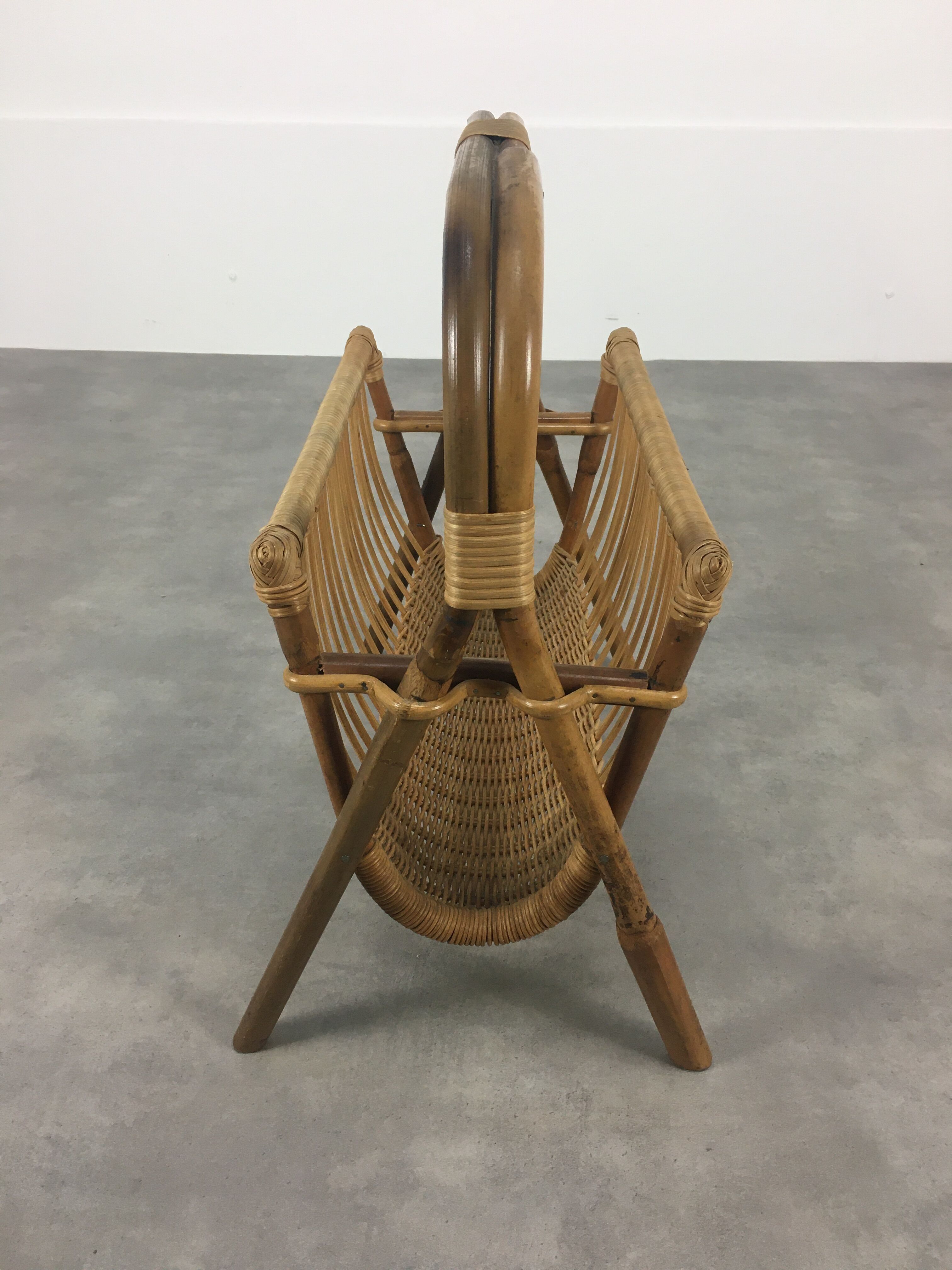 Rattan magazine door 60s