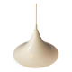 Vintage white glossy suspension Space Age "witch hat"