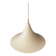 Vintage white glossy suspension Space Age "witch hat"
