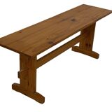 Vintage Scandinavian pinewood bench from the 1960's modern design