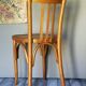 Mahieu curved wooden bistro chair