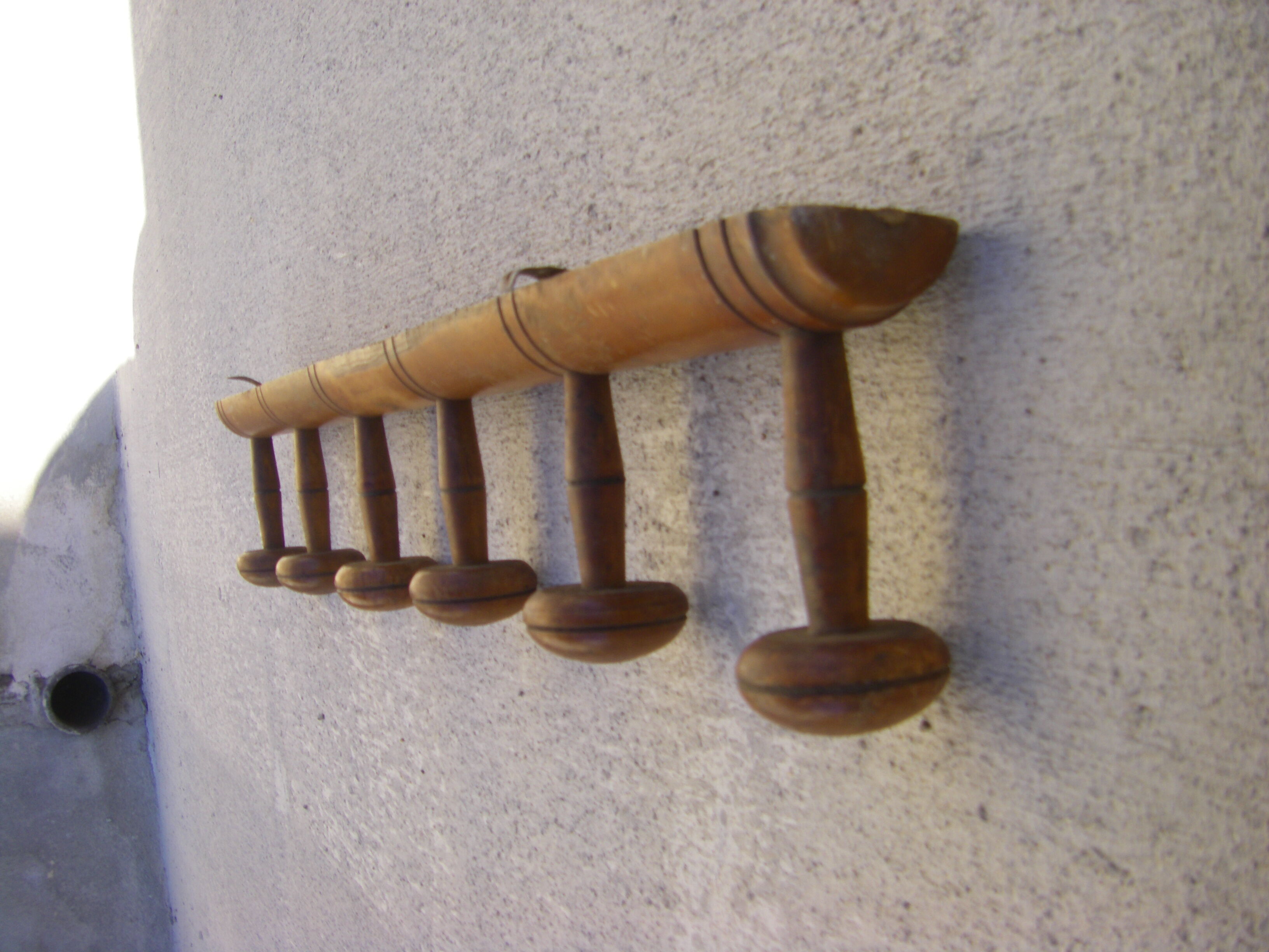 Vintage wall coat rack