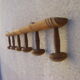 Vintage wall coat rack