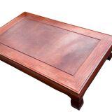 table in natural varnished quince wood