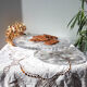 Vintage Crystal Pie Dish - Cut Crystal Serving Plate - Gateway - Centre d
