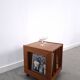 Meuble en teck LP sur roulettes, table d'appoint, table de nuit, armoire 1