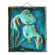 Wall plaque in glossy ceramic 1930, Gustav HEINKEL (1907-1945), Majolica from KARLSRUHE