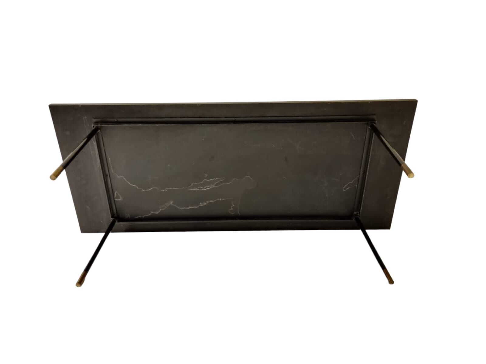 Mid century black and white graphic formica coffee table