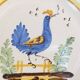 Assiette en faience d'epoque 19eme décor au coq NEVERS ??