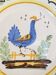 Plate in faience of epoque 19th decoration at the rooster NEVERS ??