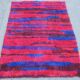Mid century hand knotted long pile rug by Walter Mack, labelled - 1960s
