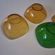 Set of 4 coloured glass bowls / ramekins from Duralex in very good condition.