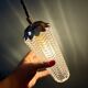 Vintage glass tulip spike pendant (SE11)