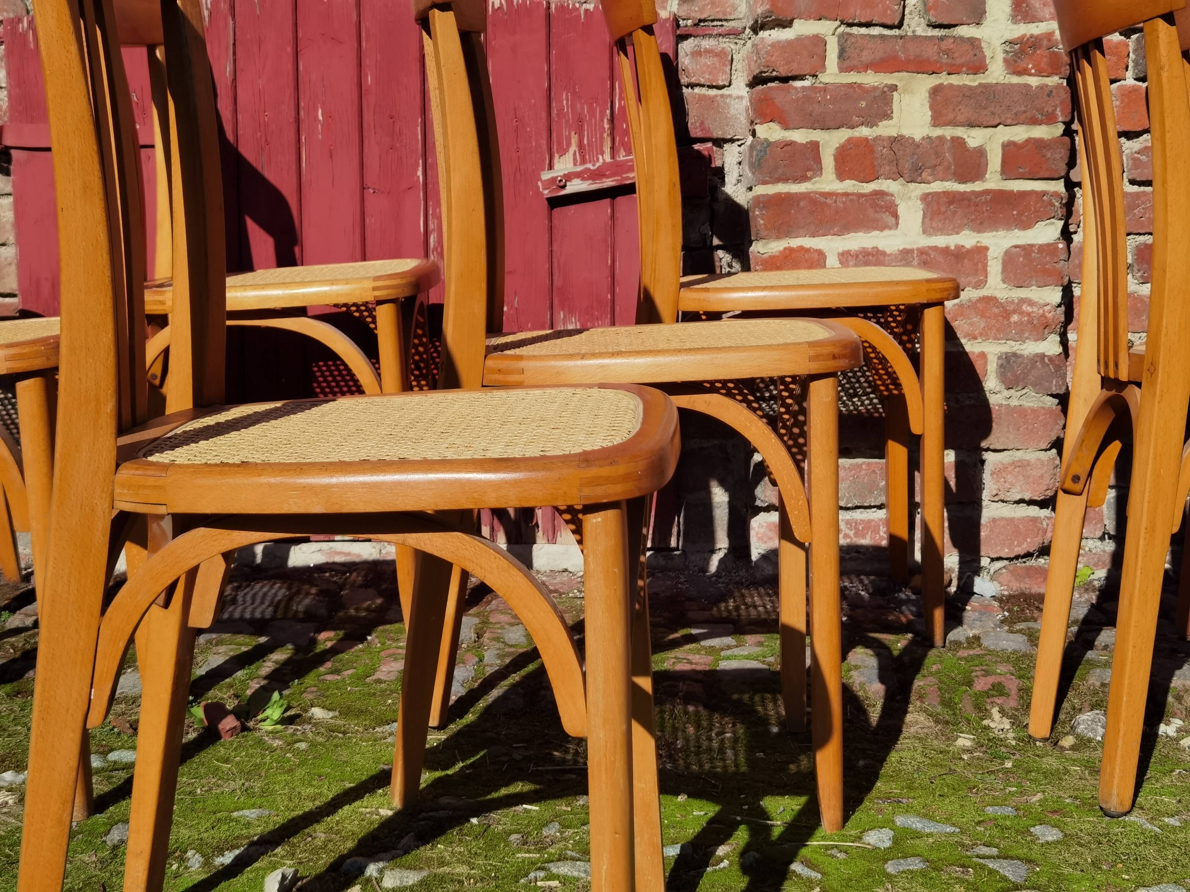 Lot of Stella cane chairs