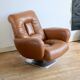 "Space age" armchair, 1970s, leather.