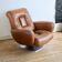 "Space age" armchair, 1970s, leather.