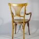 KOHN armchair N°196, circa 1905, bistro wood seat