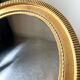 Large antique oval frame gilded wood 46  cm x 40 cm