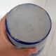 Blue stoneware bottle from Alsace, Schmitter pottery, Betschdorf.