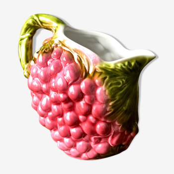 Carafe en barbotine “framboise”