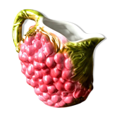 Carafe en barbotine “framboise”