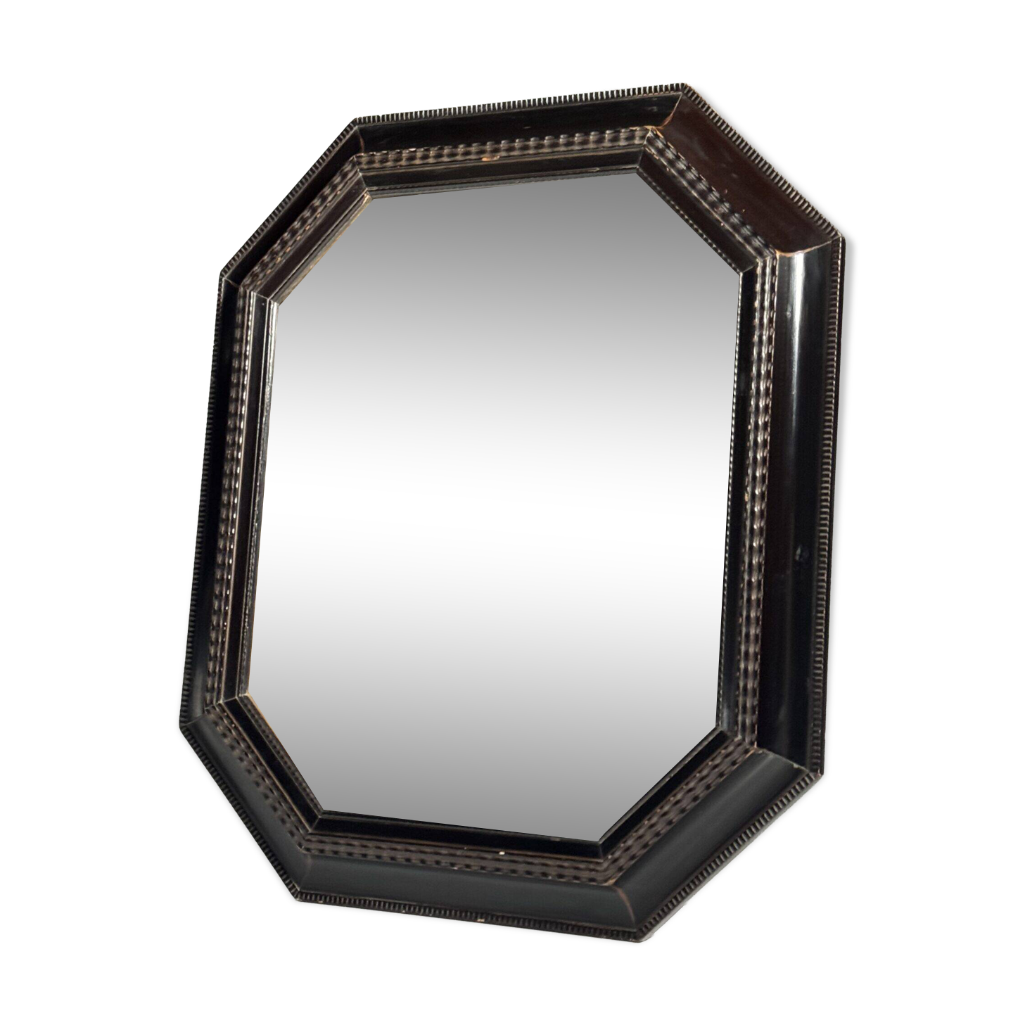 Ripple frame mirror octagonal