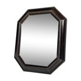 Miroir octagonal à cadre ondulé