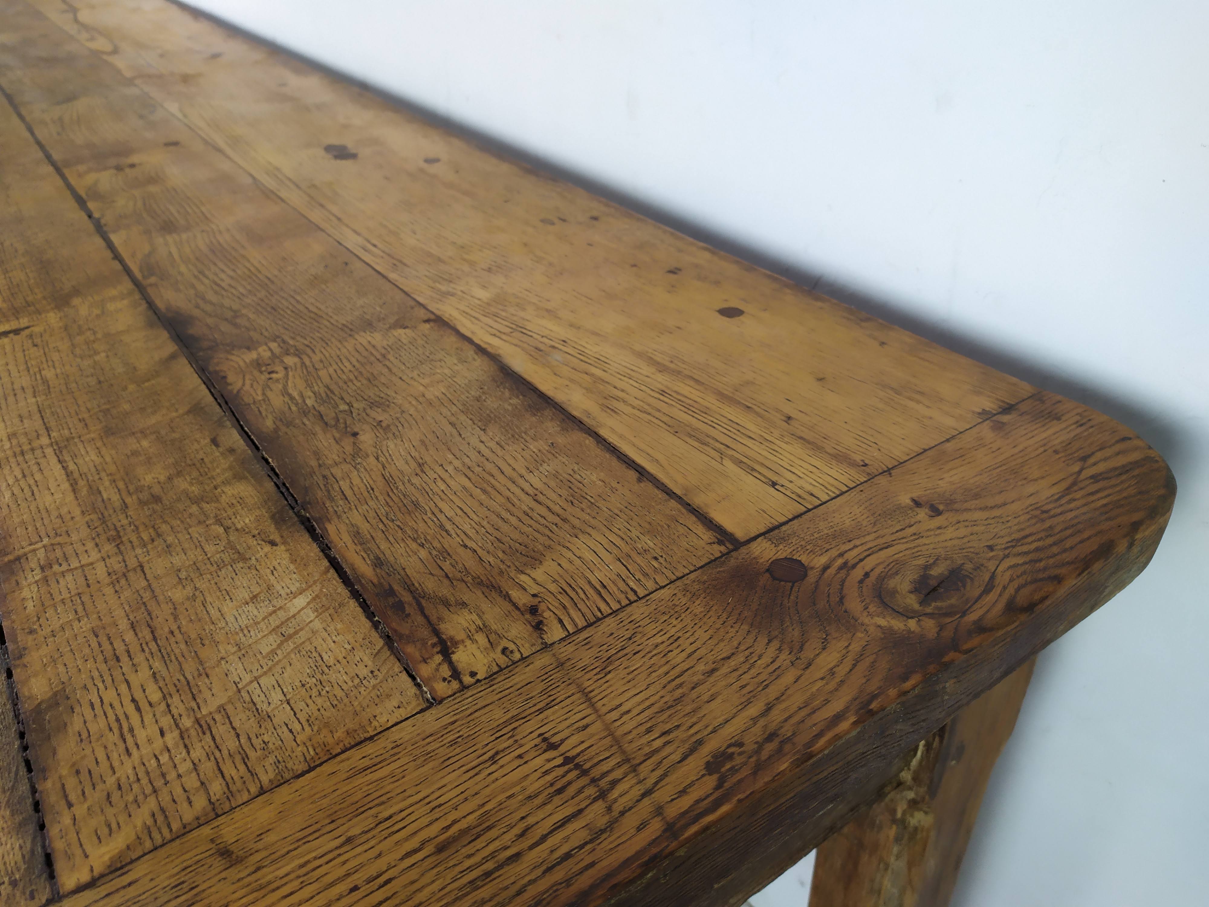 Oak farmhouse table