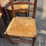 6 chaises  de ferme