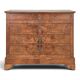 Louis Philippe style commode in walnut burl veneer.