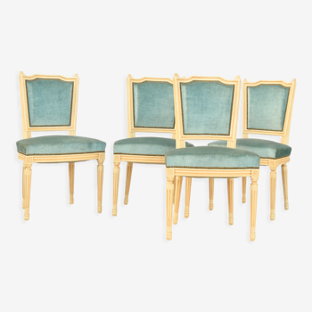 Suite de 4 chaises de style Louis XVI