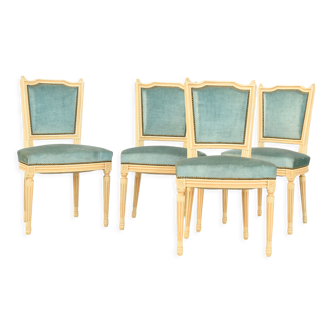 Suite of 4 Louis XVI style chairs