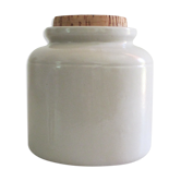 Sandstone pot with its cork cotted