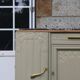 Art Deco sideboard in renovated solid oak – marble top