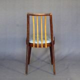Set of 4 two-tone Thonet chairs from 1960, with grey leather seats.