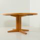 Danish extra large oak extension oval table attributed to Skovby, 1970s