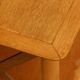 Crossed lattice bedside table veneered in oak