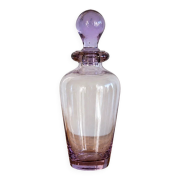 Vintage glass bottle in purple and transparent – Ball stopper – 21 cm