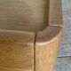 Vintage solid oak square coffee table