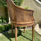 Walnut chair - Louis XVI style canage