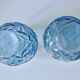 Paire de vases Art Déco en pâte de verre bleue