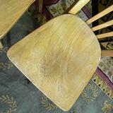 Suite of 6 bistro chairs signed "baumann"